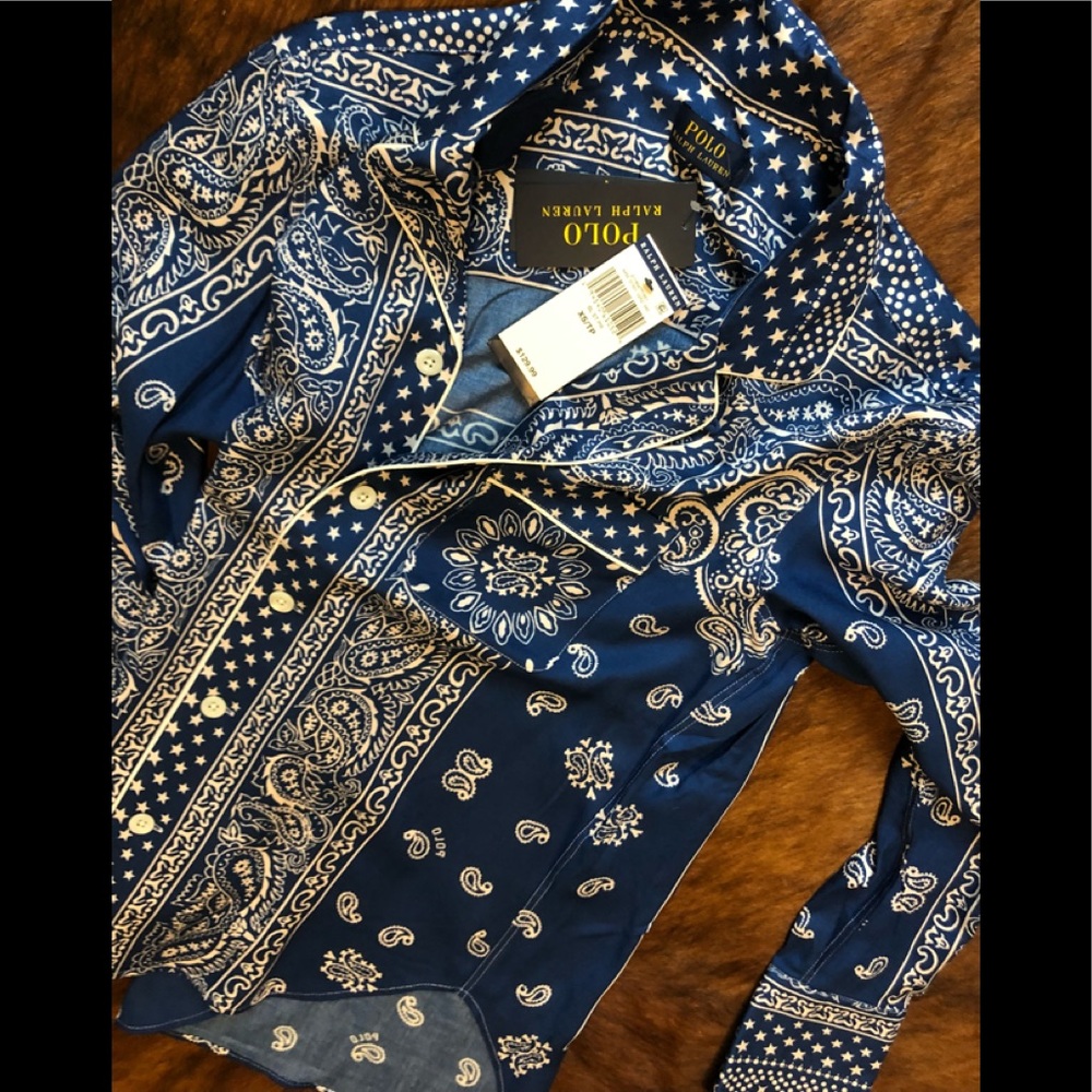 Satin button up